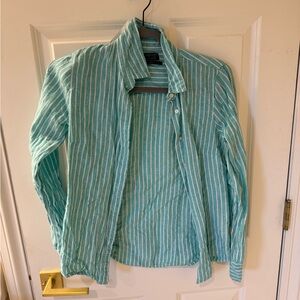 Baird McNutt x J. Crew Striped Linen Shirt, like new